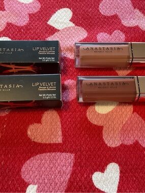 Anastasia Beverly Hills Lip Velvet Liquid Lipstick — Warm Neutral Brown Duo